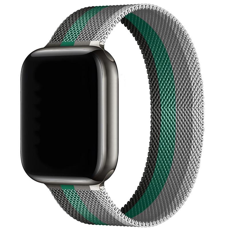 Compatibil cu Apple Watch S10 Brățară Magnetică din Oțel Milanese pentru iWatch 5-9 SE.