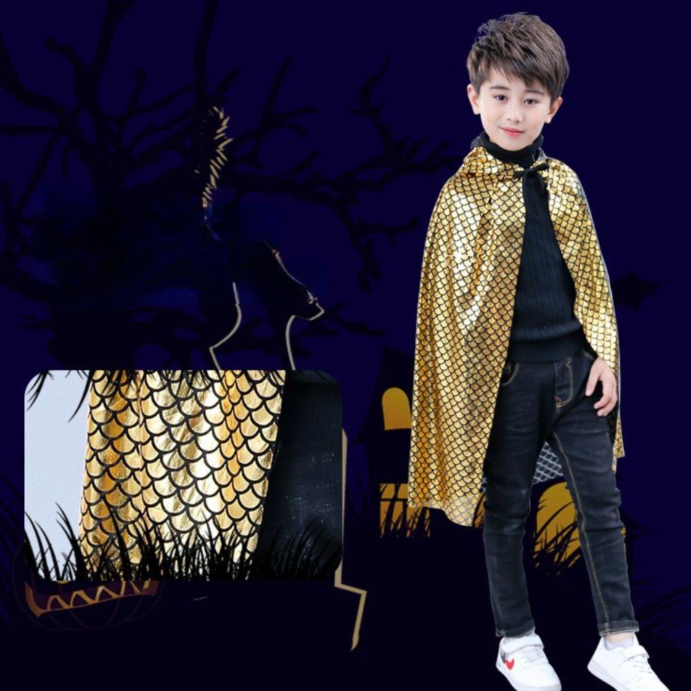 Child Children's Day Witch Animal Hooded Cloak Halloween Party Cloak Cosplay Costume Dinosaur Cape