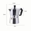 Italian Aluminium Moka Pot European Coffee Utensils Octagonal Moka Pot Classic Italian Coffee Brewing Tools Café Accessories