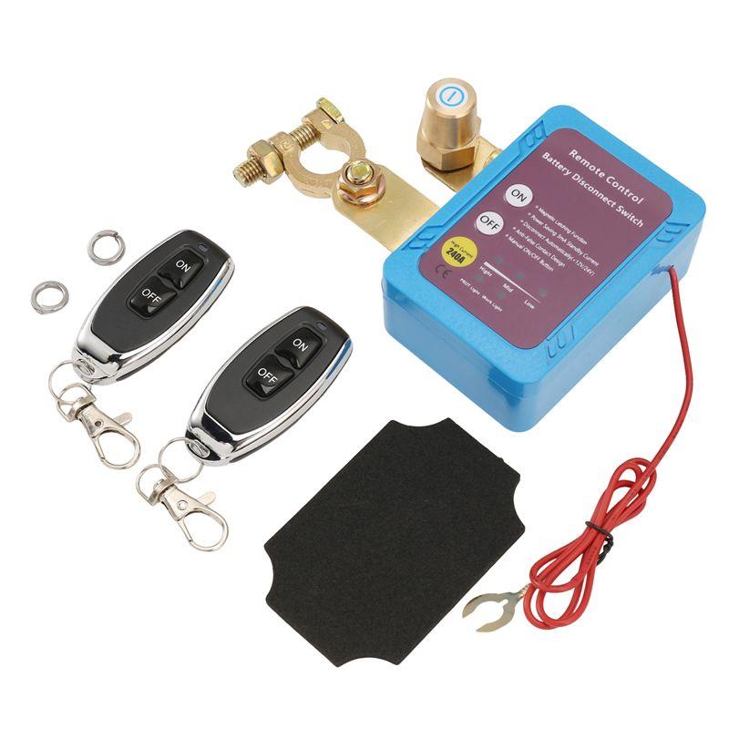AA92-12V 240A Remote Battery Disconnect Switch, Automatic Power Off Switch Car Truck Boat Remote Control Switch Photo Color