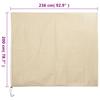 Winter Frost Protection Cover with Zipper 70 g m² 2.36 x 2 m