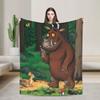 La Coperta del Gruffalo Leggera Sottile Flanella Regalo Curativo Coperta da Divano Tappeto Pezzo