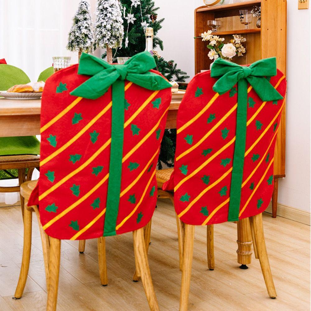 

Защитник сиденья Бант Рождество Чехол на стул Звезда Елка Рождество Чехол на сиденье стула Защитник сиденья Мягкий Рождественский подарок Декор стола Кухня зелёный