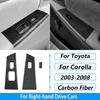 For Toyota Corolla 2003-2008 Carbon Fiber Central Control Gear Shift Air Vent AC CD Window Lift Trim Set Car Accessories Sticker