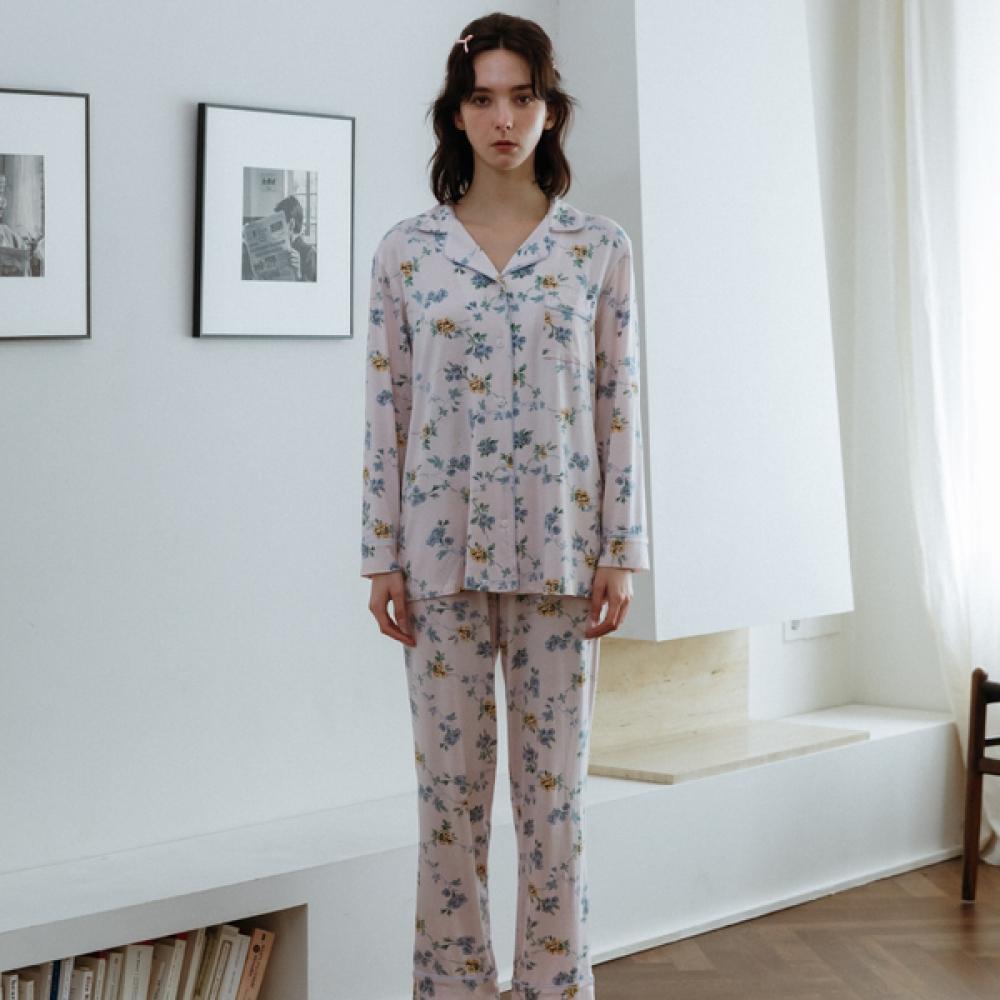 Frenchiel Micromodal Long Sleeve Pajama Cream  Fwpj303l 
