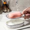 Nordic Soap Holder Stripes Perforated Soap Dish Ceramic Household Drain Soap Box Washstand Gargle Cup Bathroom Accessories