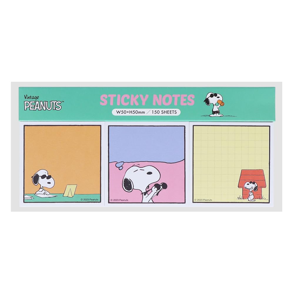 Stationery Snoopy Sticky Notes Memo Pad Comical Scenes Joe Cool S2840227 Sun-Star