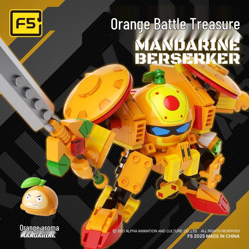 LEGO-Compatible F5 Qiqi Genuine Mecha Action Figure Building Block Toy for Kids