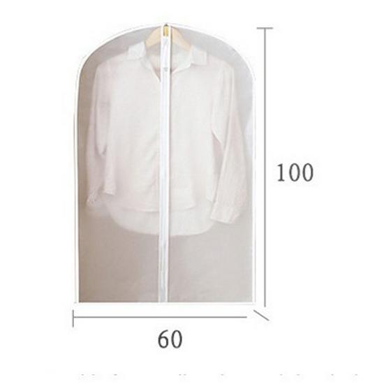 Translucent Garment Covers for Coats, Dresses, and Jackets - Storage Bag Set