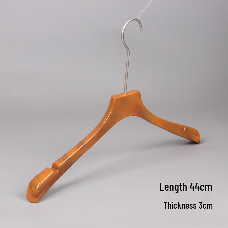 Stylish Non-Slip Imitation Jade Hangers: Wood Grain Finish for Men's & Women's High-End Clothing