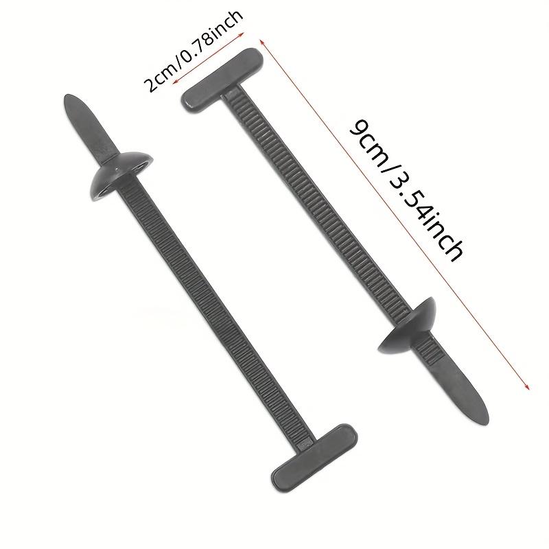 120PCS Self-Locking Cable Ties, Nylon Wire Management Clamps with Nails for Automotive Repair, Home DIY Tools