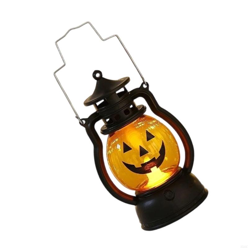 Mysterious Castles Styles Plastic Pumpkin Light Battery Powered Halloweens Decoration Safe for Kids Parties Event HX6C
