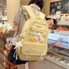 Schoolbagins Simple and Versatile Class Backpack Female, High School Student, Junior High School Student School Bag Large Capacity Lightweight Burden 