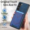 Denim Card Bag Leather Wallet Case for Samsung Galaxy A54 A53 A33 A13 A12 S23 Ultra S22 S20FE S21 Plus Cards Holder Pocket Cover