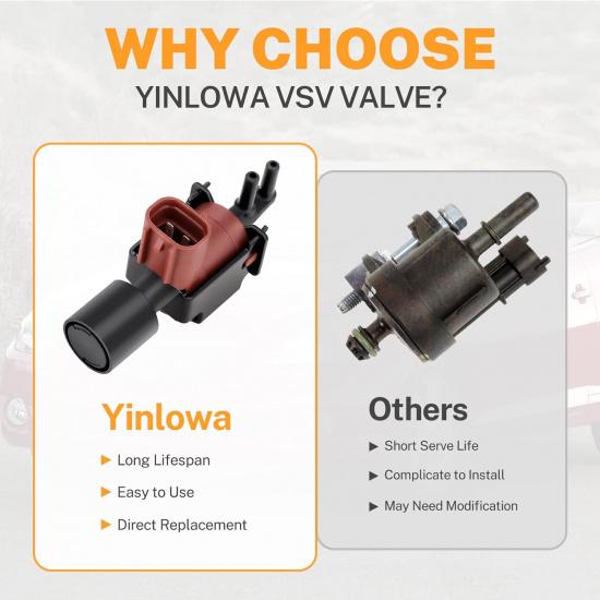 25860-62010 Toyota Vacuum Switching Valve Solenoid VSV Replacement For 1992-2007 Toyota Camry Sienna Avalon Highlander Solora 92-06 Lexus ES RX 300