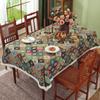 American Rural Retro Fabric Dining Table Cloth Pastoral Style Thickened Tablecloth Coffee Table Oil Painting Style Advanced Sense