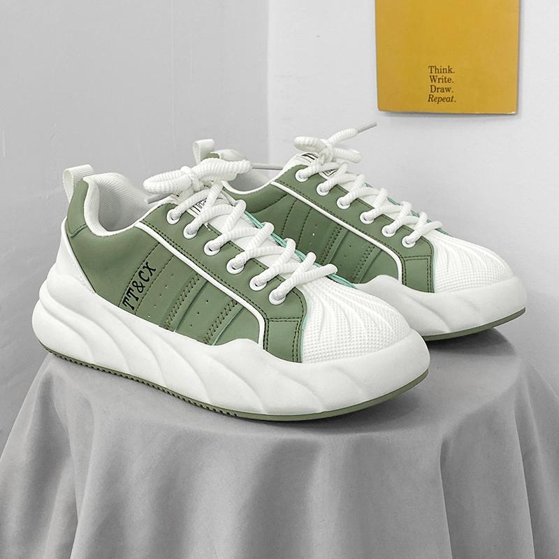 New Fashion Platform Sneakers Men Shel Toe Designer Shoes Men Streetwear Men's Casual Sneakers Comfort Vulcanised Shoes