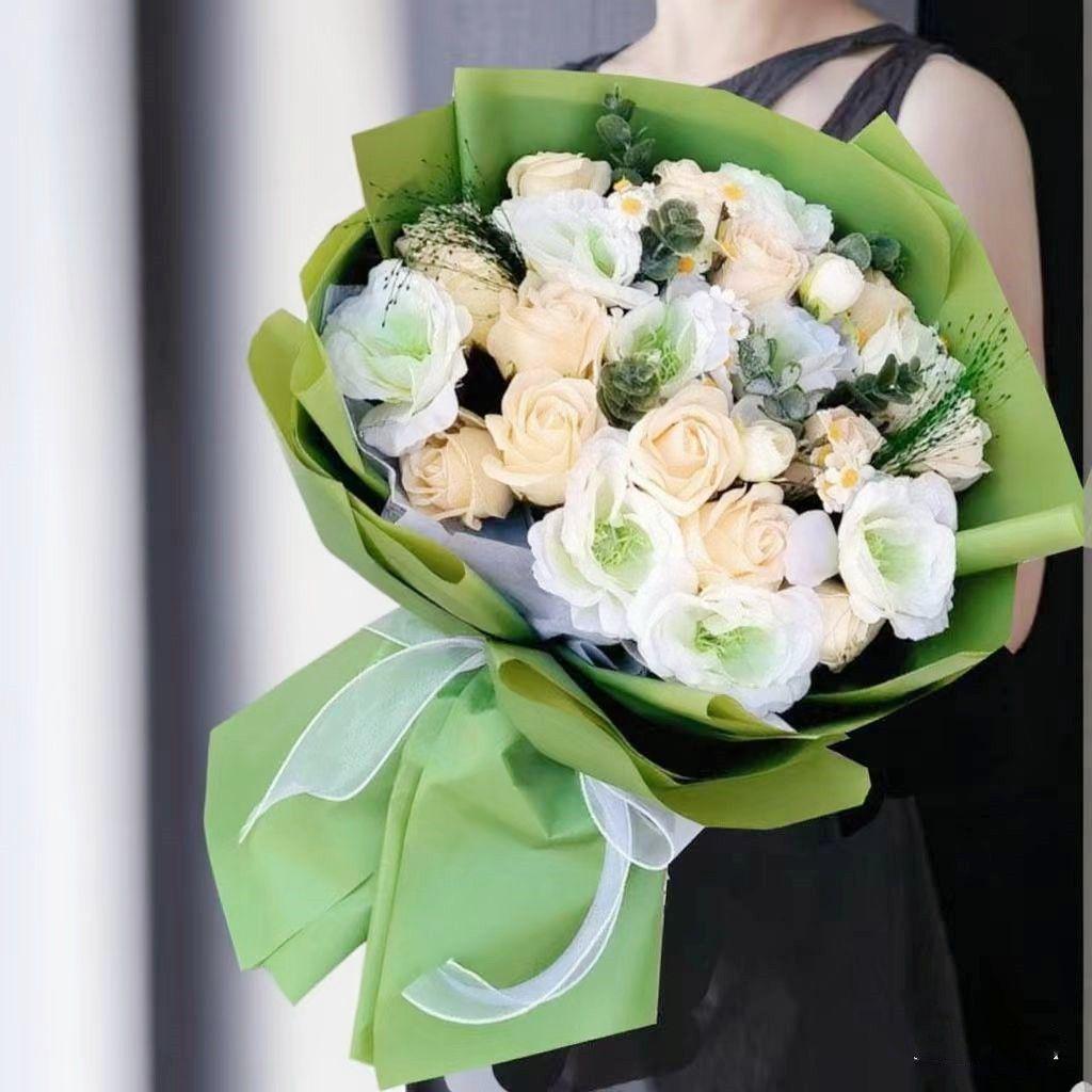 Soap Flower Bouquet for Valentine's, Qixi, Birthday, or Proposal - Perfect Gift for Wife, Best Friend, or Partner