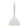 All-White Silicone Anti-Scald Spatula for Non-Stick Pans, High-Temperature Resistant for Stir-Frying, Pancakes, and Crepes.