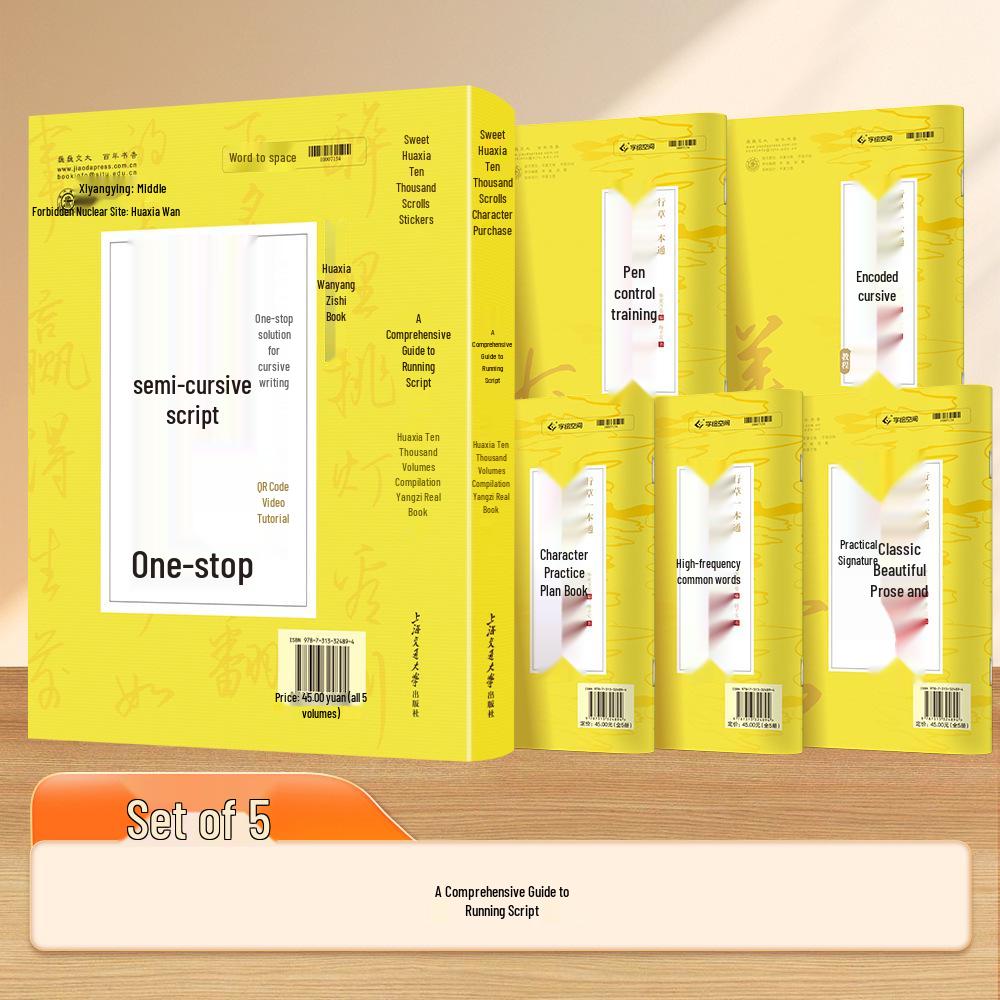 Adult Cursive Script Writing Practice Copybook with Steel Pen for Boys and Girls