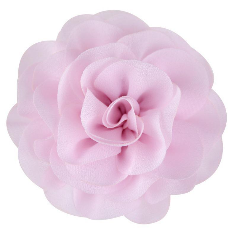 8cm Handmade Pearl Chiffon Rose Flower for Shoes, Hats, Clothing, and Headwear Accessories