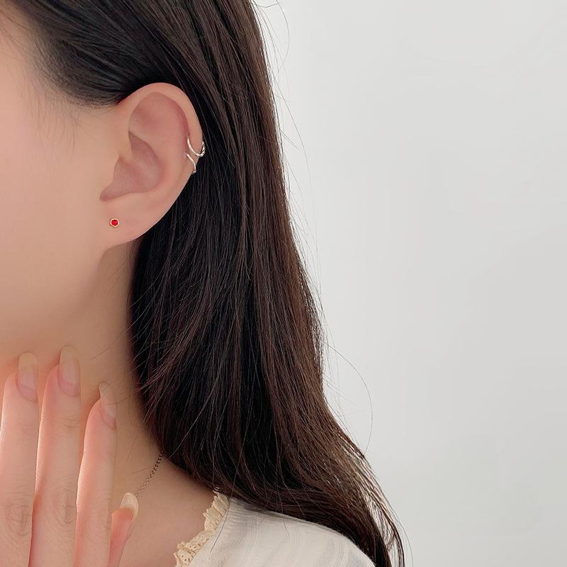 Multiple Styles of Colorful Stone Flower Earrings for Women's Daily Students To Maintain Ear Holes To Prevent Loss