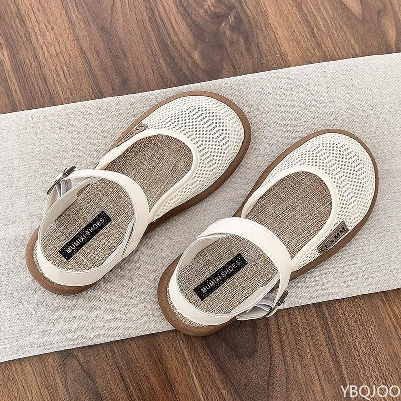 Sandalias de Mujer Casuales Cómodas de Malla Transpirable para Verano con Punta Redonda Suela Blanda Elegantes Minimalistas