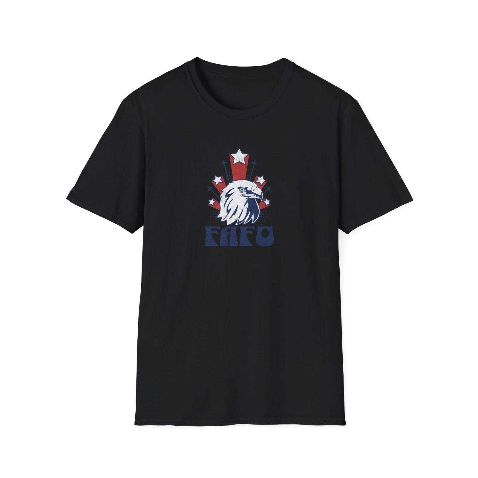 FAFO Patriotic Eagle Unisex T-Shirt, Tee, Independence Day Apparel, 4th of July M