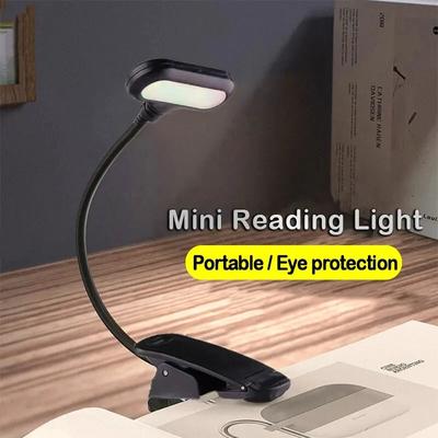 Mini LED Livro Luz Noturna Ajustável Clip-On Lâmpada de Mesa Alimentada por Bateria Flexível Proteção para os Olhos Estudo Leitura Lâmpada de Mesa