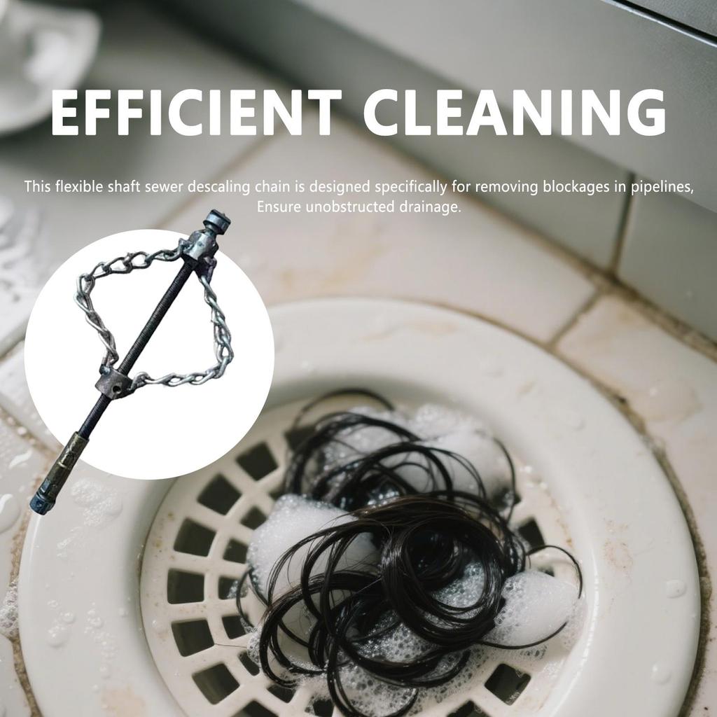 Flexible Descaling Flex Shaft Maintenance Chain For Pipe Tubing Maintenance Tool For Kitchen Bathroom Shower Sewer Bathtub