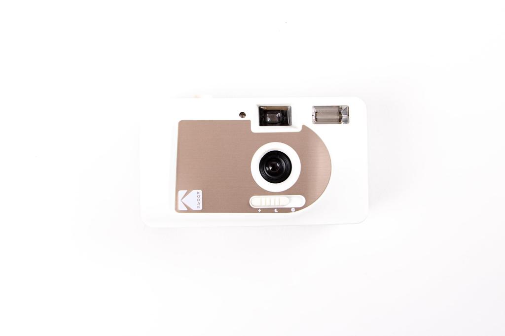 Kodak S-88 Motorized 35mm Film Camera with Automatic Film Advance, White & Gold, 490332 (Official Japanese Product)