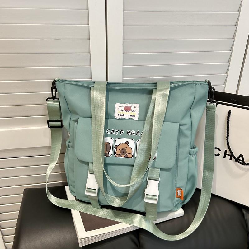 

Модная студенческая сумка-тоут большой вместимости - Универсальная сумка для мальчиков и девочек зелёный