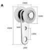 Effortless Sliding Door Hardware with Metal Bearings and Plastic Wheels