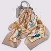 BYSIFA|Khaki Luxury 100% Silk Square Scarf Hijab Printed Fashion Women Pure Silk Scarves Fall Winter Brand Scarves Head Scarf