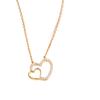 Luxury Double Heart Zirconia Necklace - Elegant and Versatile Jewelry for Women, Perfect for Valentine's Day and Everyday Wear.