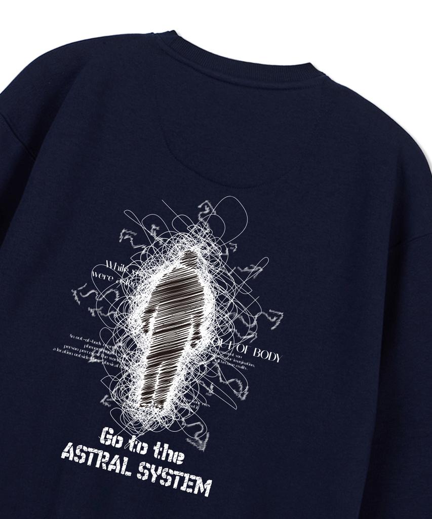 ASTRAL PROJECTION Astral System Loose Fit Sweatshirt_Navy