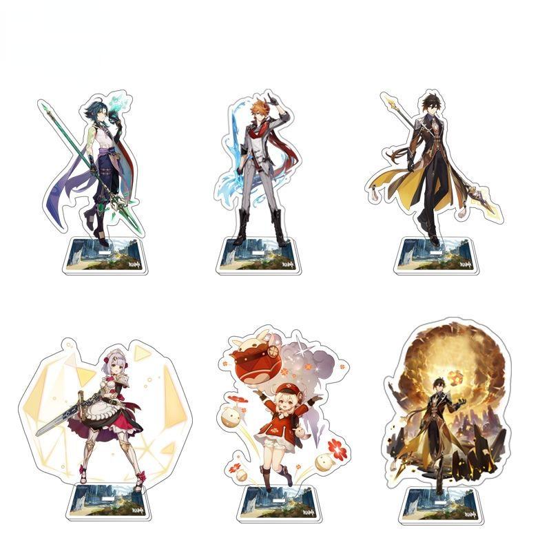 Game Anime Open World Impact Acrylic Figure Stand Painted Desk Decor Ornament 15CM Model Gift
