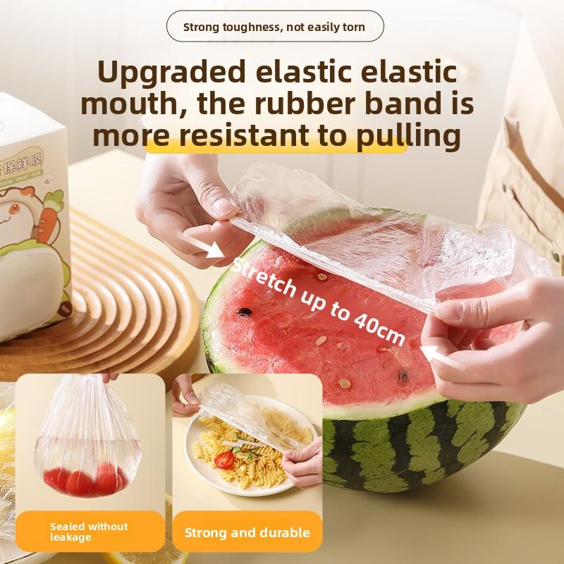 Disposable Cling Film Cover, Household Wall-mounted Pull-out Fresh-keeping Bag, Kitchen Vegetable Leftovers, Fruit Fresh-keeping Cover