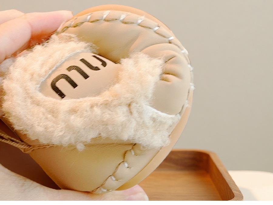 Infant Soft Sole Non-Slip Winter Walking Shoes with Velvet Lining, 0-1 Year