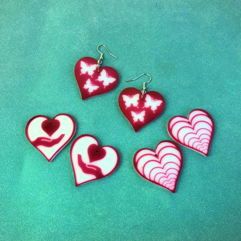 Craft Stunning Earrings Making Mold Butterfly Heart Pendant Silicone Molds Handcrafted Eardrop Moulds for DIY Lover