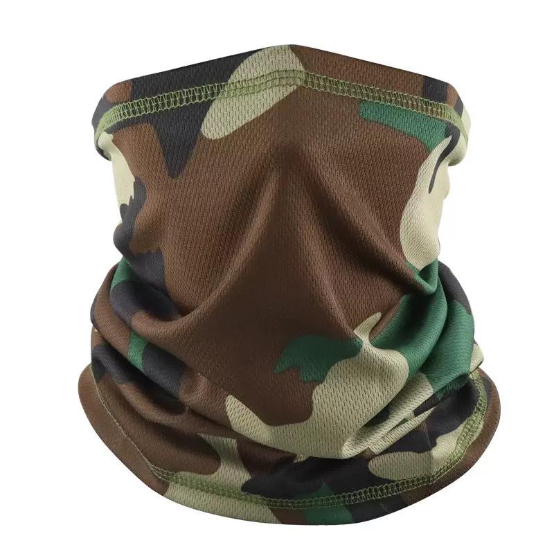 

Літній камуфляжний сітчастий бафф: Дихаюча бандана для захисту від сонця та пилозахисна маска для обличчя. One Size