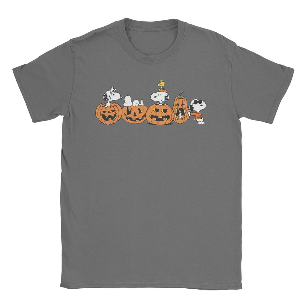 Miniso Vintage Y2k Women Print Snoopys Halloween Pumpkin T Shirt Tee Cotton Tshirts Clothes
