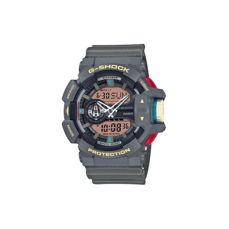 CASIO Men Liquid Crystal/Analog Dual Display Series Gray Watch GA-400PC-8AJF GA-400PC-8AJF Gray Strap