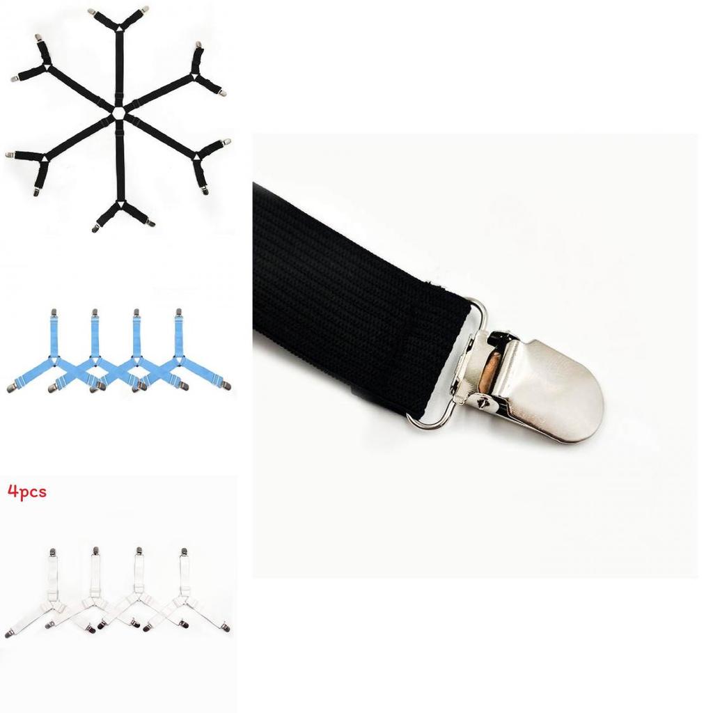 Adjustable Bed Sheet Clips Set For Nonslip Mattress And Curtain Securement