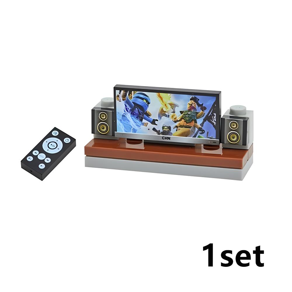 City Furniture Bed Series Creative Bricks TV Kitchen Bedroom Bathroom Parts Basketball Stand DIY Kits Kids Toys Building Blocks