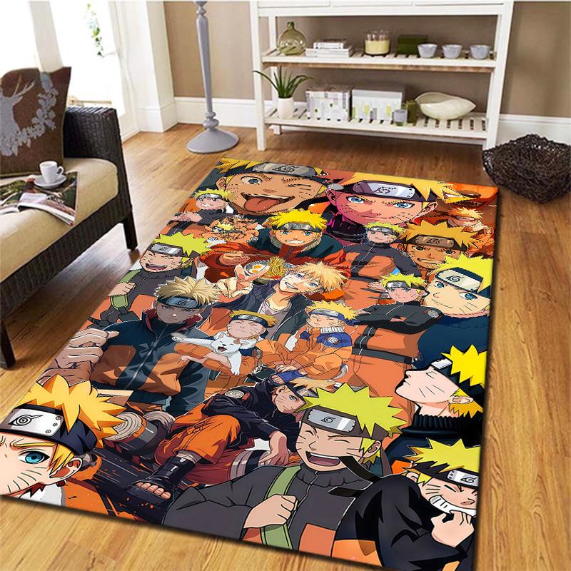 Naruto Evolution Carpet Rug For Living Room Bedroom Home Sofa Decoration,kids Play Nonslip Floor Mat