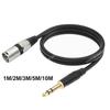 1/2/3/5/10M Quarter Inch XLR Male Balanced Interconnect Cord 6.35mm Plug To 3 Pin XLR Male Cable 1/4 Inch Jack To XLR Male Cable