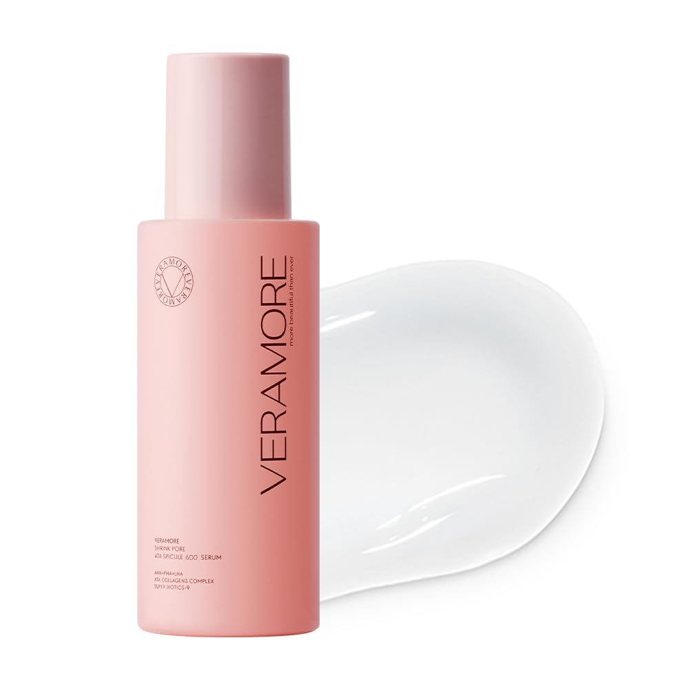 Сыворотка VERAMORE Spicule 600 50 мл – Уход за порами, Поддержка упругости кожи, Формула с AHA, BHA, PHA, 12 типов пептидов, Сыворотка