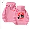 [USED] STRAY KIDS Pullover Hoodie with Trading Card Illustration Print