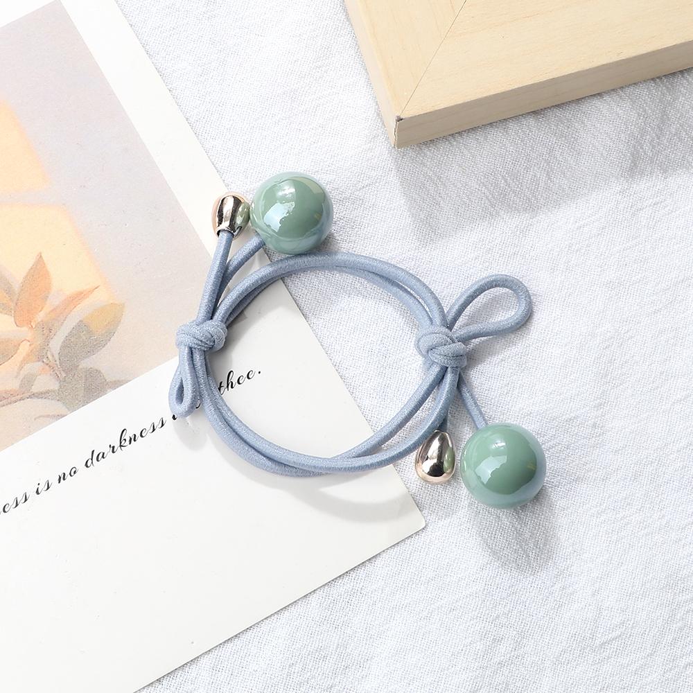 Women Ball Pendant Hair Bands Korean Fashion Elastic Rubber Band for Girls Sweet Hair Tie Rope Holder Gum Hair Accessories Gifts
